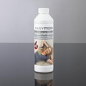 EASYmaxx Tapijtshampoo, 500 ml, zeer zuinig voor alle tapijtreinigingsapparaten, waszuiger en tapijtzuigers, kwaliteit Made in Germany