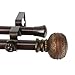 Rod Desyne 4702-667 Ornament Double Window Set Curtain Rod, 66
