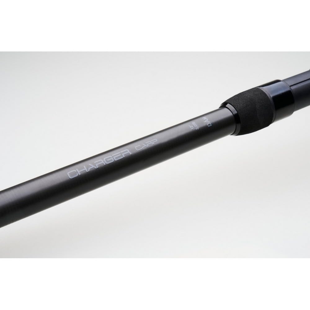 DAM Charger Carp 10FD Combo, Süßwasserangler Angelrute Rolle Karpfenfische, Starkes Leichtgewicht vielseitig, schwarz grau, 3.04m mäßig schnelle Rute, 5000er Rolle