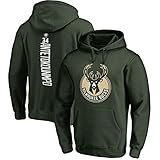 HAoYUCe Herren- Und Frauen Basketball Hoodie Milwaukee Bucks Jersey Kapuze Pullover Lose Basketball Sweatshirt T-Shirt(Size:XL,Color:10)