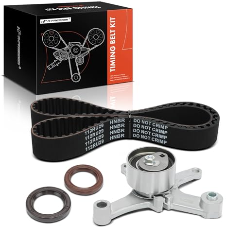 A-Premium Engine Timing Belt Kit Compatible with Chrysler Cirrus 2000, Neon 2000-2002 & Dodge Neon 1996-2005, Stratus 1996-2000, SX 2.0 2003-2005 & Plymouth Breeze 1996-2000, Neon 1996-2001 - 2.0L