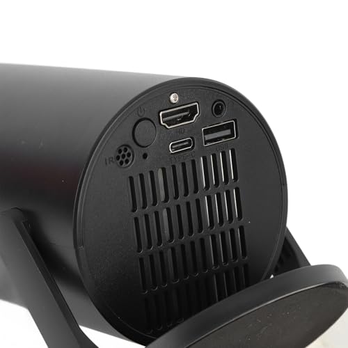Mini Proiettore, Proiettore Cinematografico Portatile da Esterno 1080P Proiettore Home Theater Regolabile da 270 Gradi Videoproiettore per Telefono TV Stick Laptop