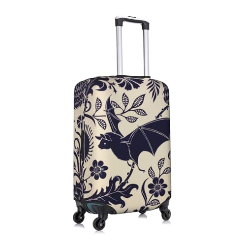 Bat Print Printed Luggage Cover Elastic, Washable, Universal Fit 18-32 Inch Travel Suitcase Cover Easy To Identify3