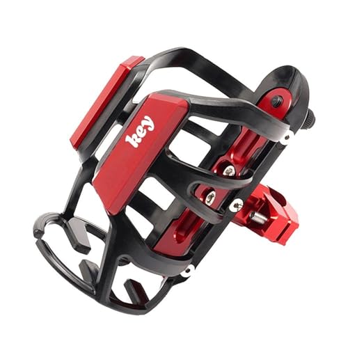 Porte-gobelet moto pour Monkey Z125 (2019-2026) - Support boisson rouge en aluminium CNC