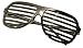 FancyG Shutter Style Party Glass Frame Cool Fashion Eyewear - Black