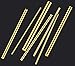 DYWISHKEY Brass Round Rods Bar Assorted, Diameter 2-8mm for DIY Craft Tool (24 Pieces)