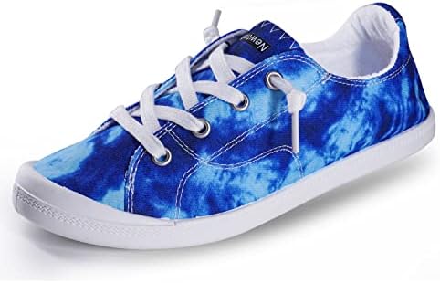 Newtrahe Women Slip on Shoes Canvas Comfortable Sneakers Walking Flat Lady Shoes Loafers for Walking, Running, Climbing