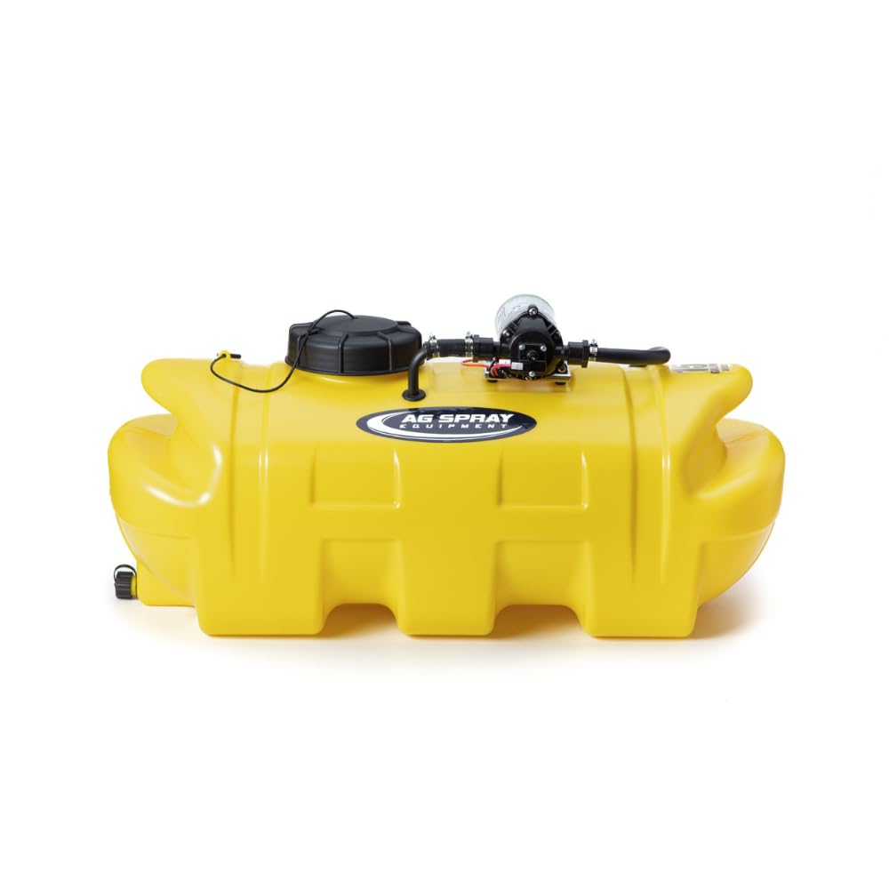 Ag Spray Equipment15 Gallon Silver Spot Sprayer – 2.2 GPM SHFLO 12V Pump, Economy Handgun with Adjustable Nozzle, 15’ Hose – ATV/UTV Lawn & Garden Sprayer for Weed & Pest Control