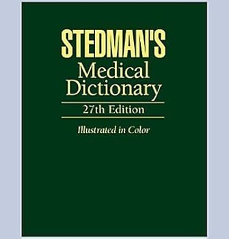 Hardcover Stedman's Medical Dictionary, 27th Edition, Featuring New Veterinary Medicine Insert with over 45 Images and Reference Tables by Larry P. Tilley (2003-11-19) Book