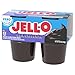 Jell-O Dark Chocolate Zero Sugar Ready-to-Eat Pudding Snack Cups, 4 ct Cups