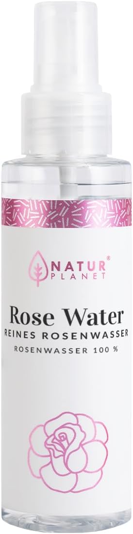 Natur Planet Rose Water Woda Różana 100% Naturalna Nawilżająca Tonizująca Do Twarzy Ciała i Włosów