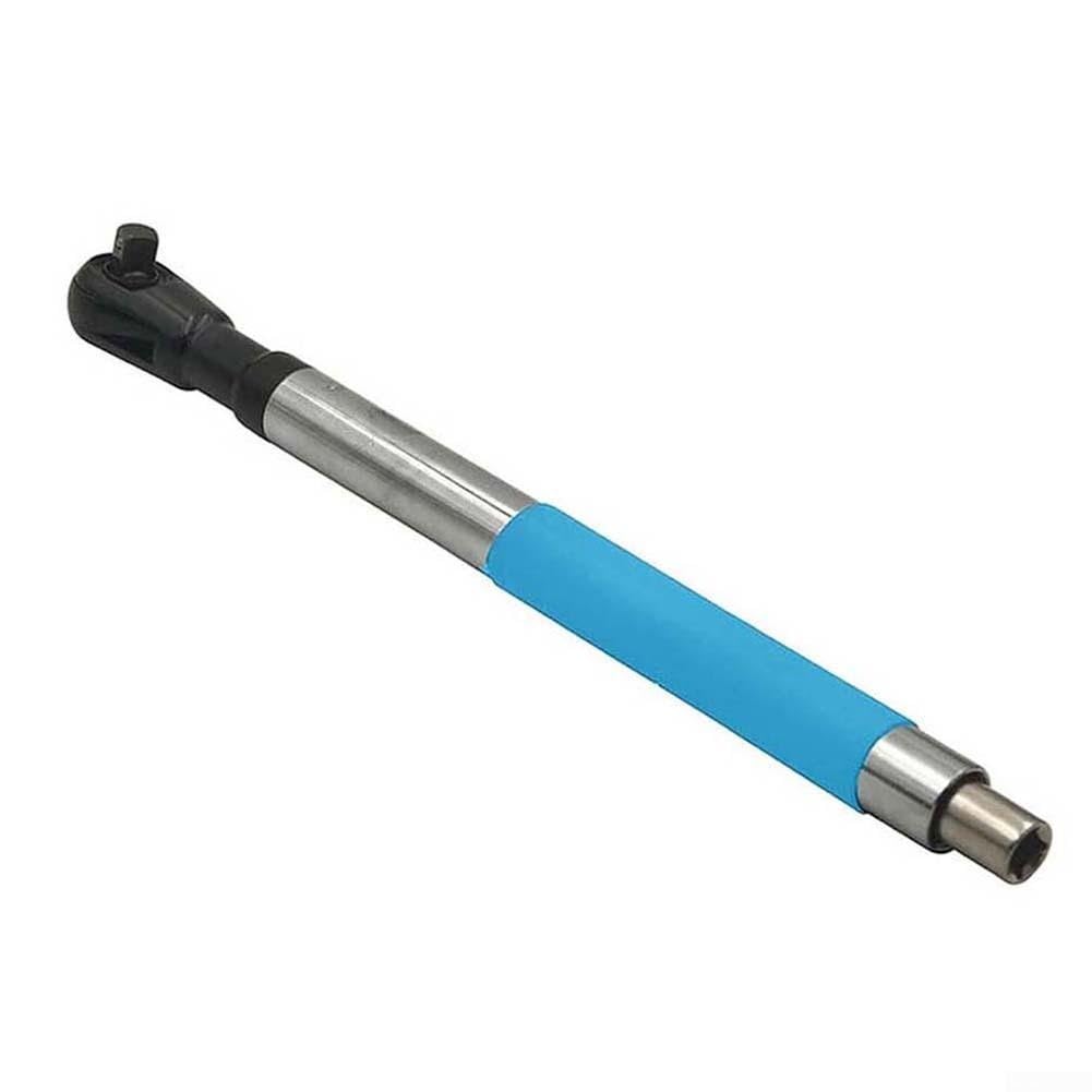 Schnellwechsel-Versatz-Verlängerungsschlüssel Elektrische Ratsche Kettenantrieb Schlüssel-Verlängerer, Kompatibel 1/2" Stecknuss, Arbeitssparendes Werkzeug für Mechaniker, Blau (1 Set)(1 piece)