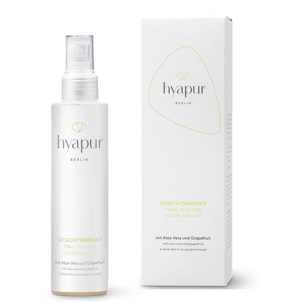hyapur® - GREEN Tonic Sensitive 150ml - Das erfrischende Gesichtswasser - zur Anti-Aging-Pflege mit Bio- Vegan- Natur- Kosmetik aus Berlin