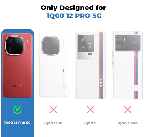 Image of Mr. Case Back Cover for iQOO 12 Pro 5G Sleek Frosted Translucent Back | Only Compatible with Wireless Magnetic Accessories | Anti-Scratch Shockproof Phone Case - White