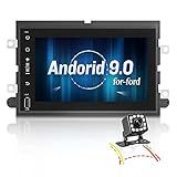 Nhopeew Android Double Din Car Stereo for Ford 7 inch Capacitive Touch Screen GPS Navigation Car Radio with Backup Camera Suit for F150 F250/350/Edge/Fusion/Mustang/Focus/Explorer/Expedition
