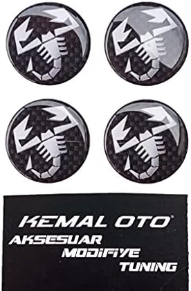 Grande Punto Yuvarlak Abarth Logo Jant Göbeği - Görsel 1