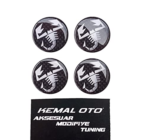 Grande Punto Yuvarlak Abarth Logo Jant Göbeği