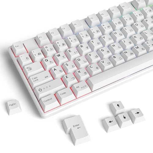 GTSP 135 ���{�� �z���C�g �L�[�L���b�v �`�F���[�v���t�@�C�� DYE-Sub 6.25U/6U �X�y�[�X�o�[ MX�X�C�b�`�p TKL ALT 65% �t���T�C�Y �Q�[�~���O�L�[�{�[�h �~�j�}���X�g