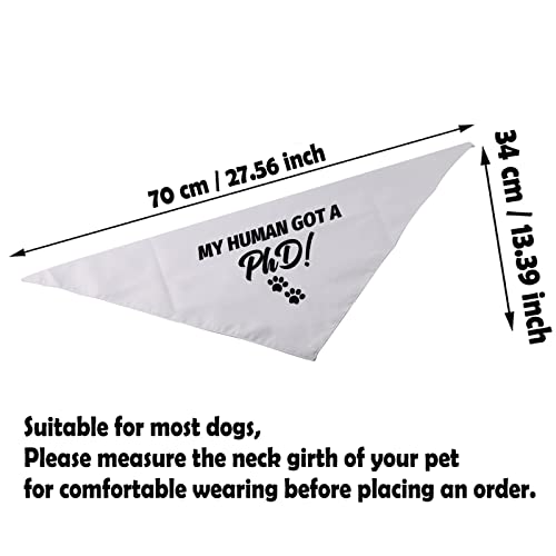 1 Pezzo My Human Got a Phd Dog Bandana Laurea Dog
