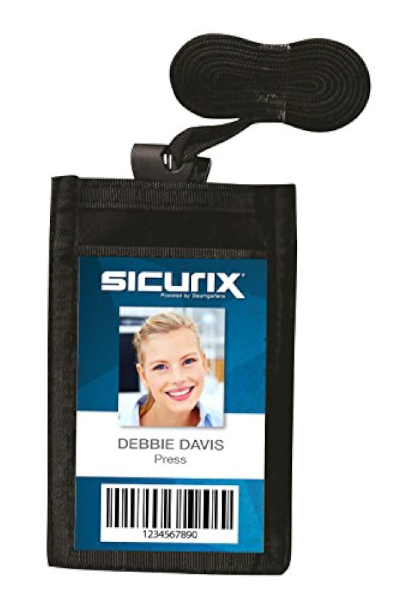 Sicurix Vertical Neck Pouch, Black