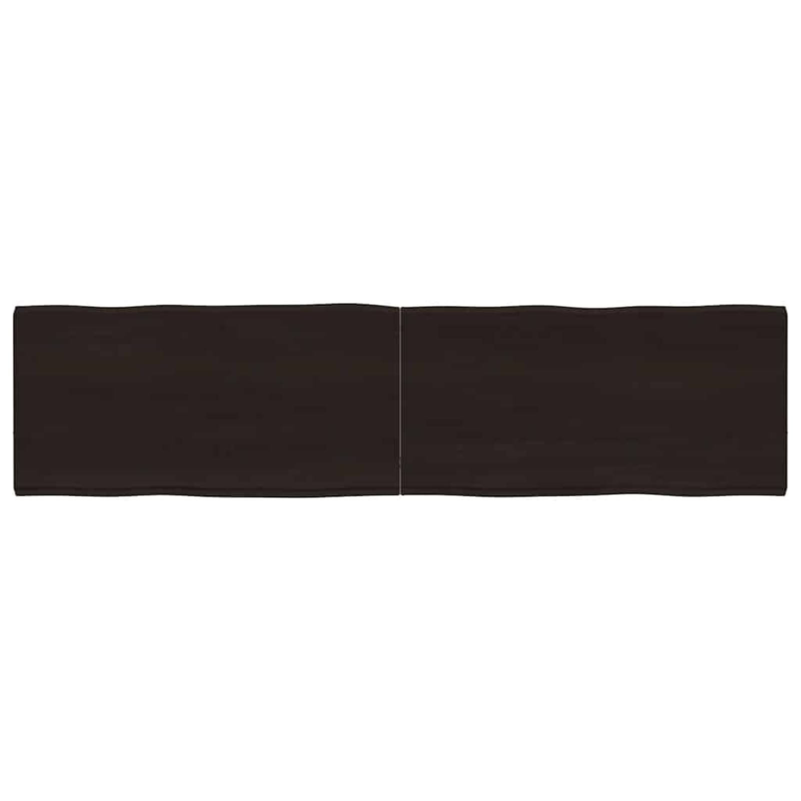 Plateau de table chêne 160 cm bord d'arbre pour bureau ou console - 8