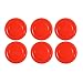 Mian Red Plastic Lids fits Luminarc Working Glass 6 Pack
