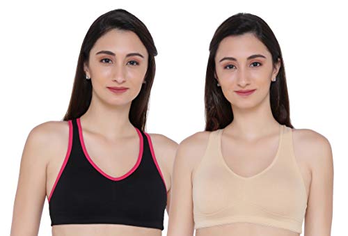 Image of Women's Cotton Blend Non-Wired Sports Bra