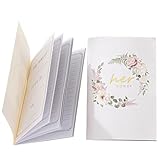 ibasenice Wedding Vow Books with Delicate Paper Design 2pcs for Weddings for Ceremony