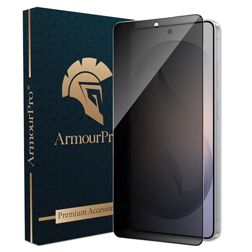 Image of ArmourPro Privacy Tempered Glass for Samsung Galaxy S26 Ultra - Anti-Spy Anti Peeping Screen Protector, 9H Hardness, Edge-to-Edge Coverage, Ultra Thin, Bubble-Free Installation Kit | Black