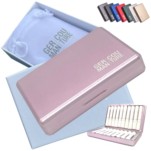 [8 colores] Estuche GC Premium compatible con IQOS Heets y Terea, Aluminio, rosa
