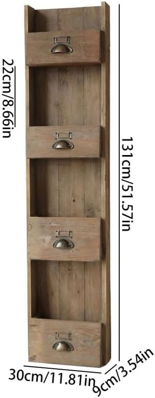 Tiered Plant Stand Indoor Courtyard Balcony Four-grid Wooden Wall Flower Stand Garden Decoration Gardening Tool Storage Rack Outdoor Plant Stands For Patio