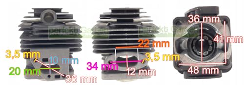 Cylindre et piston 36 mm Scheppach MT33P solution moteur serré ou usé - 3