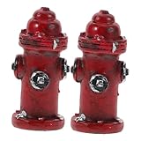 Placement polyvalent : idéal pour les bureaux, les armoires et les tables de chevet, cette pièce ajoute une touche fantaisiste et artistique à n'importe pièce, mini bouche d'incendie de pompier, bouche d'incendie en résine pour micro paysage