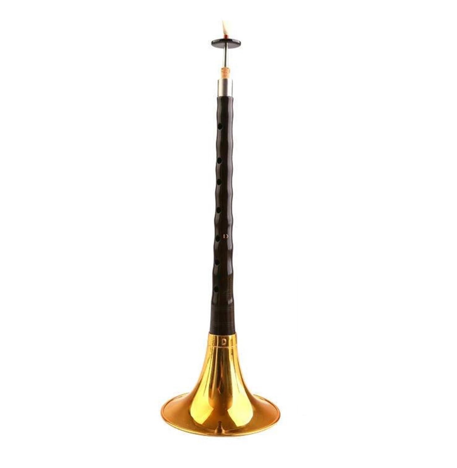 Suona-Musikinstrument D-Ton Suona-Horn, Chinesische Traditionelle Blockflöte Für Anfänger, Handgefertigte Holz-Folk-SuoNa-Holzblasmusikinstrumente (Color : Bk Golden)