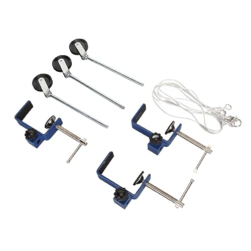 Heavy Duty Bench Clamp with Pulley for Physics Experiments and Woodworking Projects - Image 3