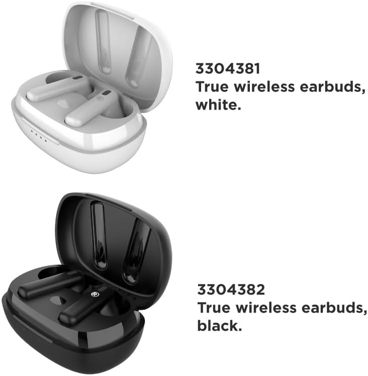 Comparison of RadioShack White and Black Wireless Earbuds