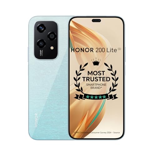 HONOR 200 Lite 5G (Starry Blue, 8GB + 256GB) | 108MP & 50MP Focus Portrait Camera | Flagship AMOLED Display | 3240Hz PWM Dimming | MagicOS 8.0 AI Powered | On-the-Go Charger