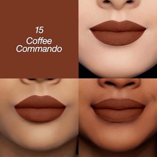 Image of Colors Queen Luscious Lips - Non Transfer Creamy Matte Lipstick | Highly Pigmented with Smooth Application | Long Lasting Lipstick Waterproof | Smudge Proof Lipstick for Women (15 - Coffee Commando - 3.5g)