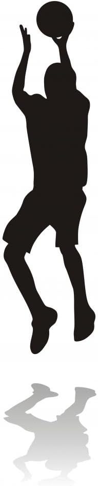 Wallmonkeys FOT-2575163-48 WM1554 Sport Silhouettes Peel and Stick Wall Decals, 48" H x 17" W-Extra Large