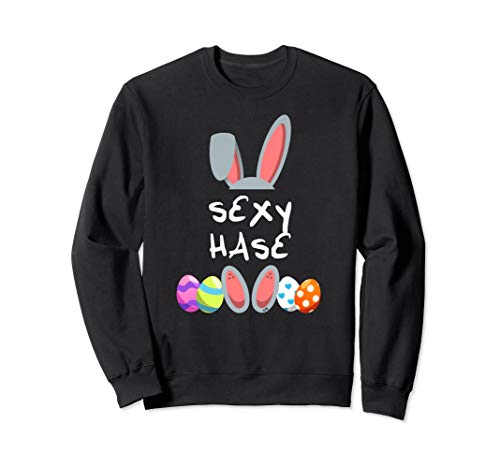 Sexy Hase Osterhase Partnerlook Outfit Geschenk Ostern Sweatshirt