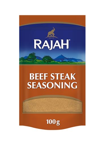 Rajah Spices Beef Steak Seasoning | Beef Steak Seasoning Powder | Beef Rub | Steak Mariande | Beef Marinade | Beef Spice Mix | Beef Curry (100G)