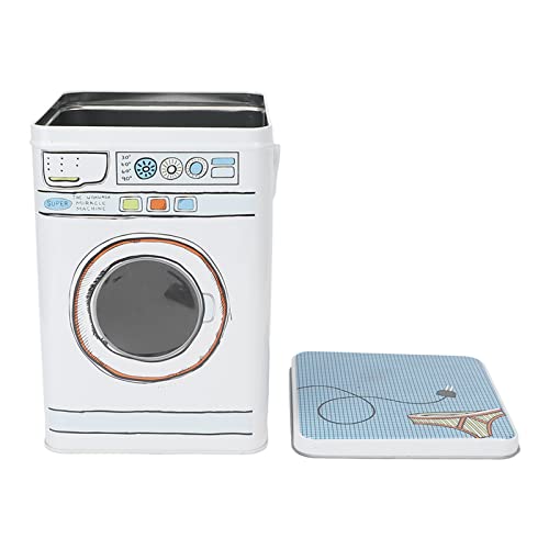 Boîte à lessive en métal avec lucarne panier moderne 15cm