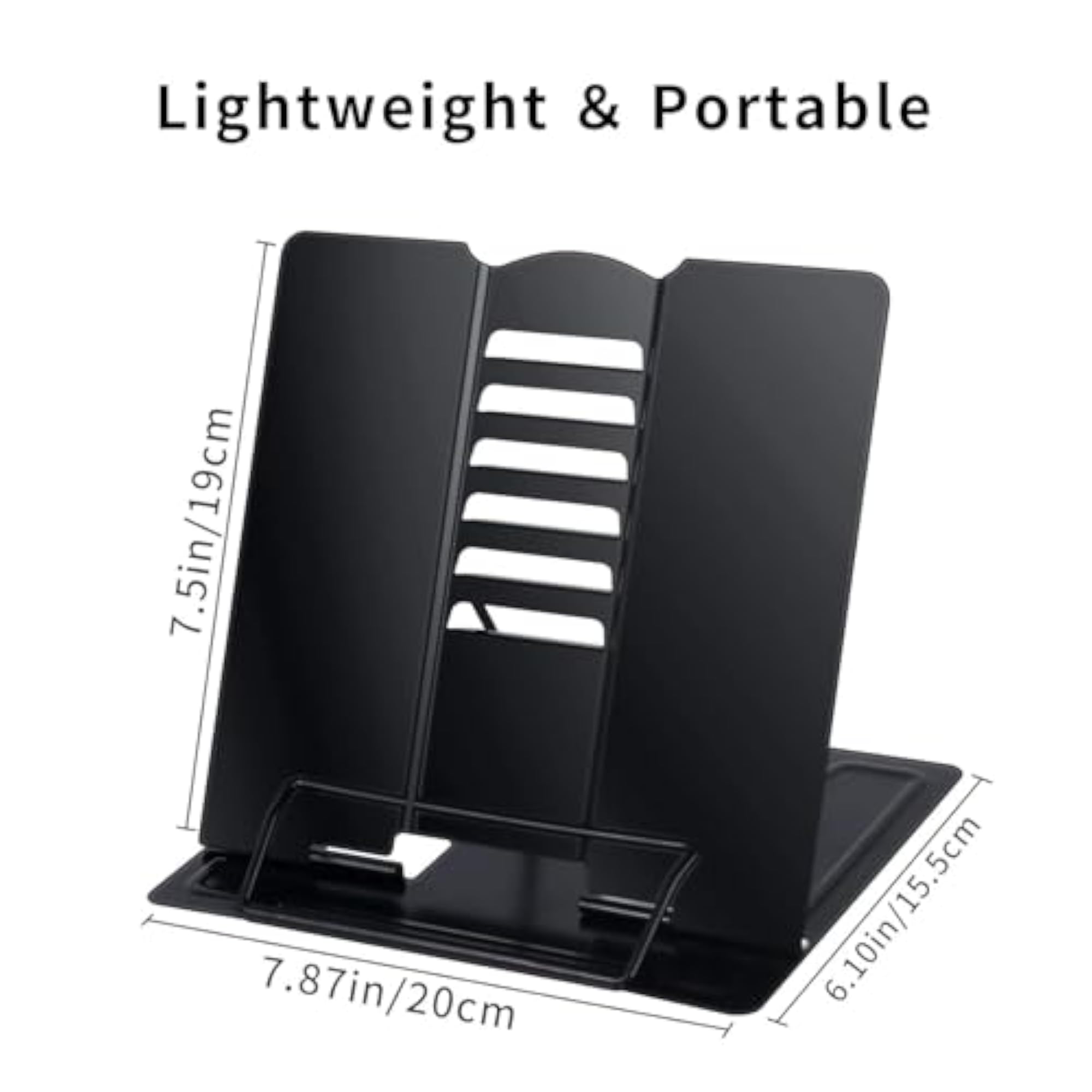 Adjustable Metal Book Stand for Reading & Study
