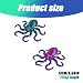 LISINGLINGO 2PAC 3D -Gedruckter Oktopus realistische Sammlung für Posen perfekt für die Heim- und Bürodekoration 17 cm Laser