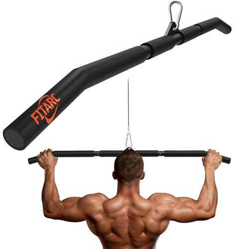 Fitarc 40'' LAT Pulldown Bar Attachment for Pulley Cable Machine, Full-Length Non-Slip Grip, LAT...