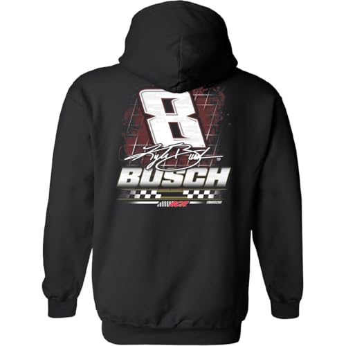 Kyle Busch 2025 Rebel 2-Spot Hoodie Outerwear Sweatshirt Black3