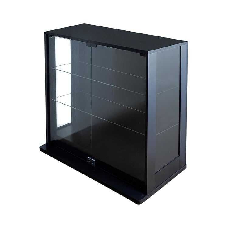 Amazon.co.jp: 地球家具 コレクションラック DIO 本体 側面ガラス 幅