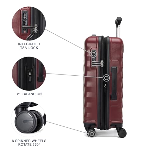 Image of Travelpro Maxlite Air V2 Hardside Expandable Carry on Luggage, 8 Spinner Wheels, Lightweight Hard Shell Suitcase, TSA lock, Cabernet, Carry On 20-Inch