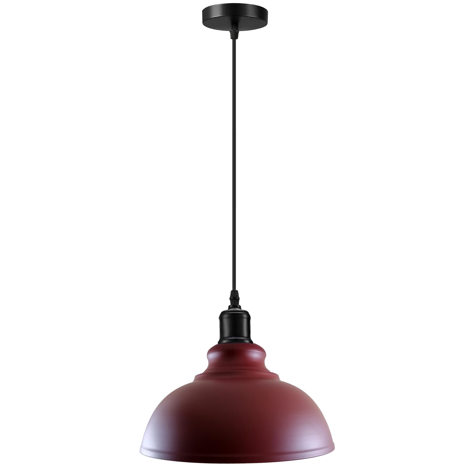 LEDSone Vintage Style 29cm Curvy Dome Shaped Pendant Light 95cm Adjustable Hanging Ceiling Pendant Light Fitting for Restaurants and Any Other Stylish Places โ image 1