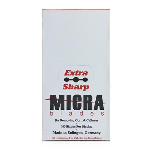 Yimart 100pcs Stainless Steel Corn Cutter Scraper Foot Shaver Blades for Cuticle Dead Skin Callus Remover